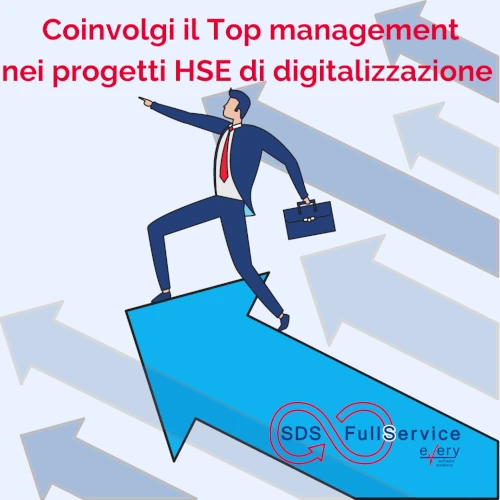 Involve top management in HSE projects at digitalization such as SDS management. - SDS FullService from Every SWS
