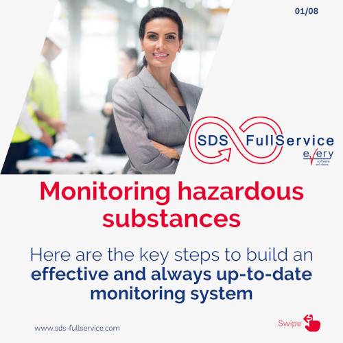 Monitoring hazardous substances: we explain the steps to build an effective control system - SDS-FullService from Every SWS